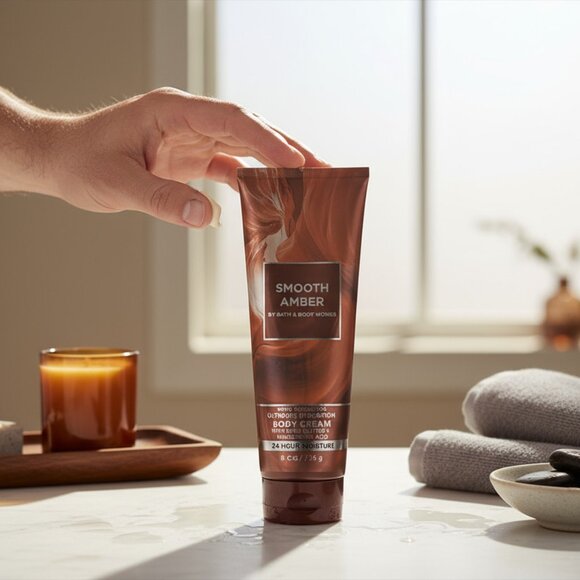 SMOOTH AMBER Body Cream With SEA BUTTER bath and body works - Picture 2 of 2